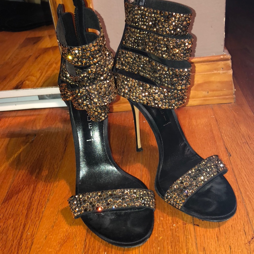 Casadei stiletto crystal heels